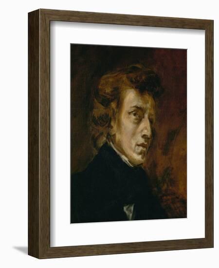 Frederic Chopin (1809-1849), Polish-French Composer-Eugene Delacroix-Framed Giclee Print