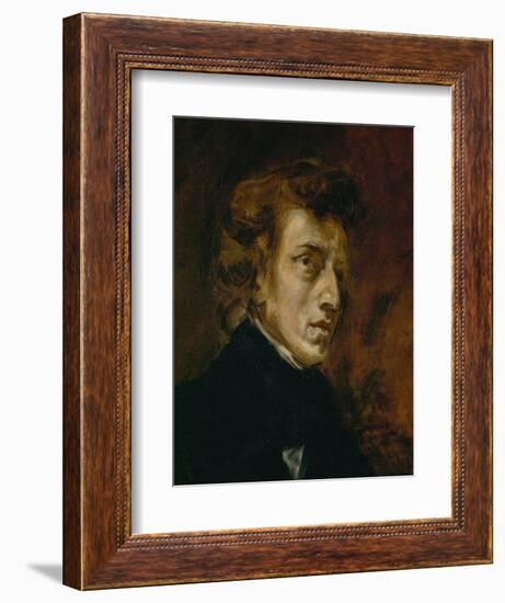 Frederic Chopin (1809-1849), Polish-French Composer-Eugene Delacroix-Framed Giclee Print