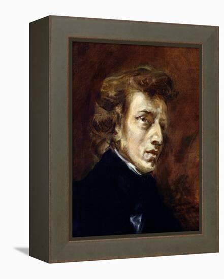 Frederic Chopin (1810-49) 1838-Eugene Delacroix-Framed Premier Image Canvas