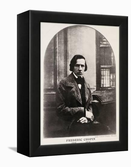 Frederic Chopin (1810-49) Engraved from a Daguerrotype-null-Framed Premier Image Canvas