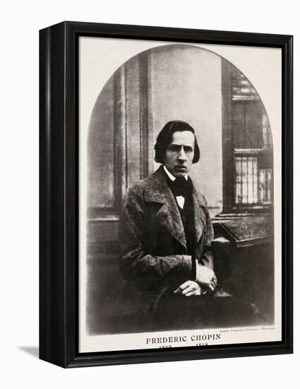 Frederic Chopin (1810-49) Engraved from a Daguerrotype-null-Framed Premier Image Canvas