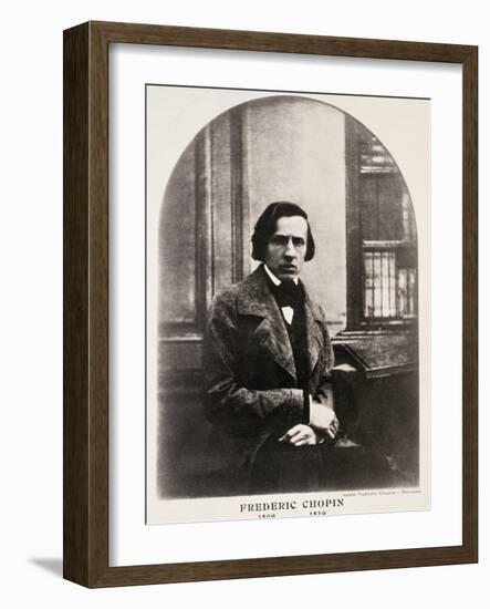 Frederic Chopin (1810-49) Engraved from a Daguerrotype-null-Framed Photographic Print