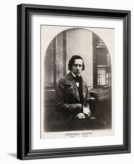 Frederic Chopin (1810-49) Engraved from a Daguerrotype-null-Framed Photographic Print