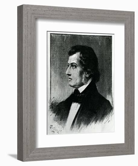 Frederic Chopin (1810-49)-Eugene Delacroix-Framed Giclee Print