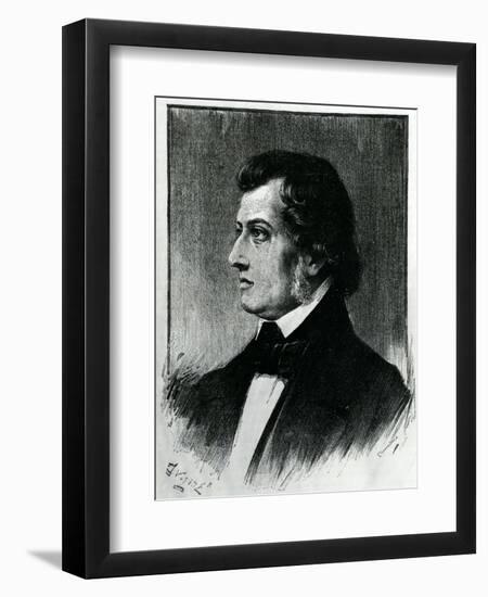 Frederic Chopin (1810-49)-Eugene Delacroix-Framed Giclee Print