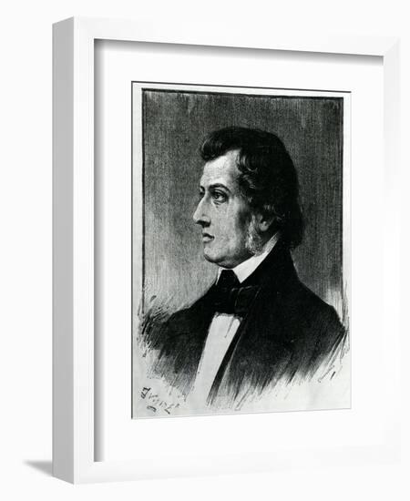 Frederic Chopin (1810-49)-Eugene Delacroix-Framed Giclee Print