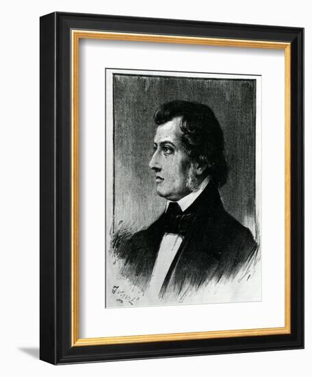 Frederic Chopin (1810-49)-Eugene Delacroix-Framed Giclee Print