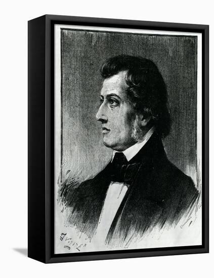 Frederic Chopin (1810-49)-Eugene Delacroix-Framed Premier Image Canvas