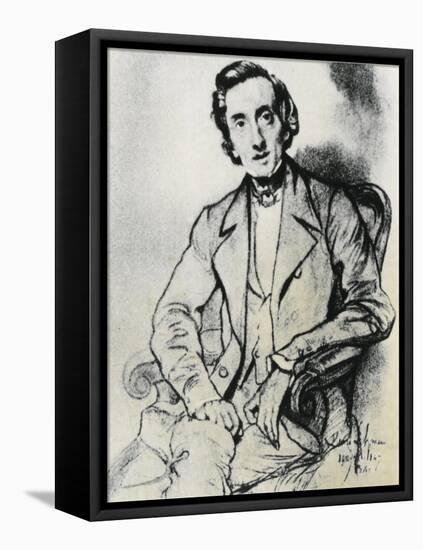 Frederic Chopin by Charles-Rev. C. Atkinson-Framed Premier Image Canvas