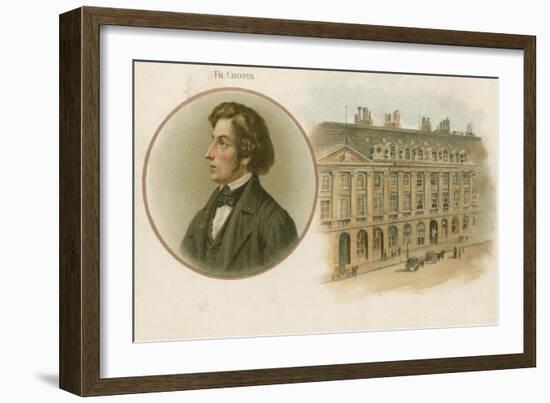 Frederic Chopin, Polish, Composer and Virtuoso Pianist-null-Framed Giclee Print