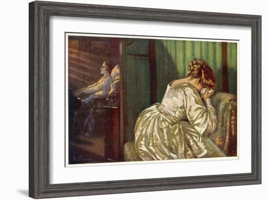 Frederic Chopin Polish Musician at the End of His Life-F. Ullrich-Framed Art Print