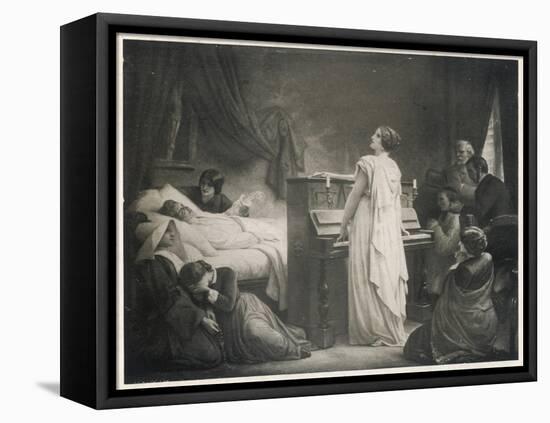 Frederic Chopin Polish Musician on His Deathbed-null-Framed Stretched Canvas