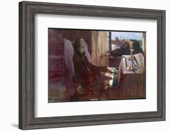 Frederic Chopin Polish Musician the Last Notes-null-Framed Photographic Print