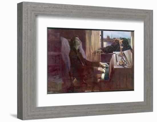 Frederic Chopin Polish Musician the Last Notes-null-Framed Photographic Print