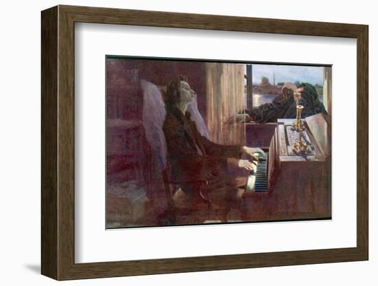 Frederic Chopin Polish Musician the Last Notes-null-Framed Photographic Print