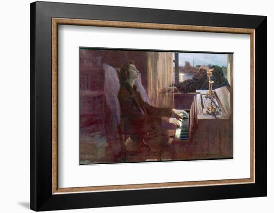 Frederic Chopin Polish Musician the Last Notes-null-Framed Photographic Print