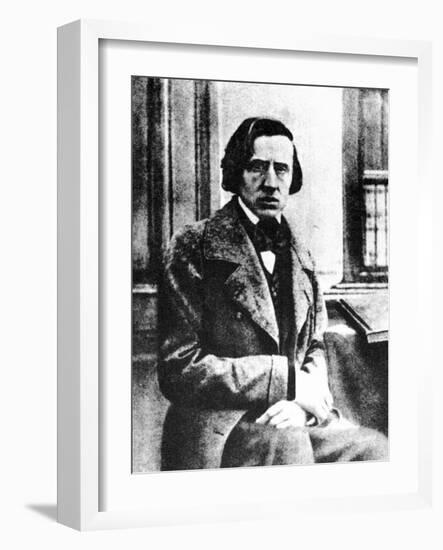 Frédéric Chopin, Polish Pianist and Composer, 1849-Louis-Auguste Bisson-Framed Giclee Print