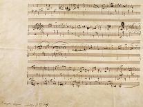 Ms.117, Waltz in F Minor, Opus 70, Number 2, Dedicated to Elise Gavard-Frederic Chopin-Giclee Print