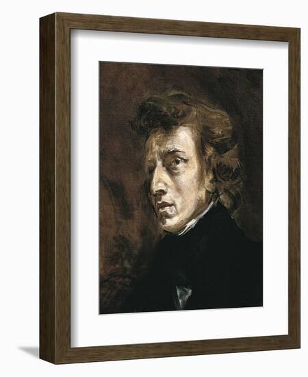 Frédéric Chopin-Eugene Delacroix-Framed Art Print