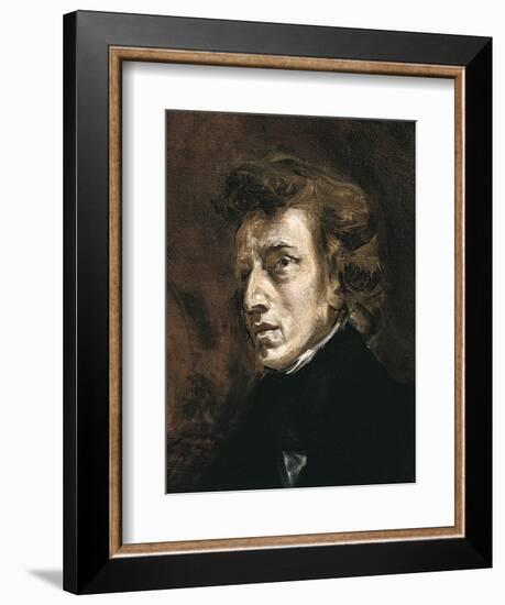 Frédéric Chopin-Eugene Delacroix-Framed Art Print