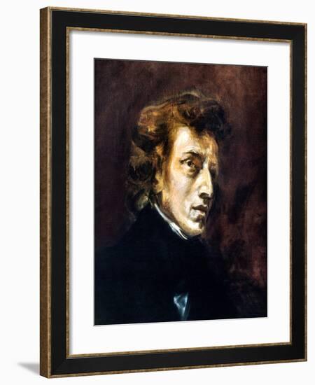 Frederic Chopin-Eugene Delacroix-Framed Giclee Print