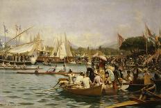 A Regatta, Geneva-Frederic Dufaux-Giclee Print