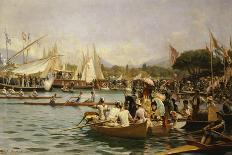 A Regatta, Geneva-Frederic Dufaux-Giclee Print