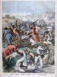 Death of Lieutenant Lecerf, Battle of Napa, Nigeria, 1894-Frederic Lix-Giclee Print