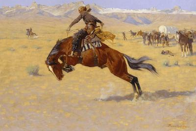 The Stampede  by Frederic Remington   Paper Print Repro 