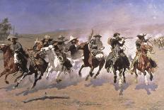 Fight for the Waterhole, 1903 (Oil on Canvas)-Frederic Remington-Giclee Print