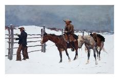 Cowboy Gunbattle-Frederic Sackrider Remington-Giclee Print