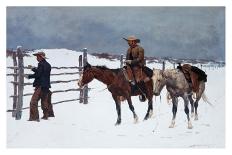 The Halted Stagecoach-Frederic Sackrider Remington-Giclee Print