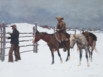 A Cold Morning on the Range, c.1904-Frederic Sackrider Remington-Giclee Print