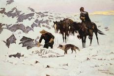 A New Year on the Cimarron, 1901 (Oil on Canvas)-Frederic Remington-Giclee Print