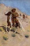 Fight for the Waterhole, 1903 (Oil on Canvas)-Frederic Remington-Giclee Print