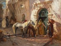 In a Village at El Biar, Algiers-Frederick Arthur Bridgman-Giclee Print