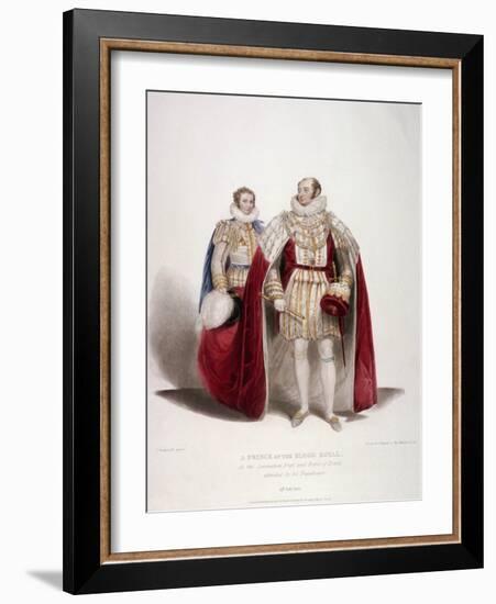 Frederick Augustus, Duke of York in the Coronation Dress and Robes of Estate, 1824-Samuel William Reynolds-Framed Giclee Print