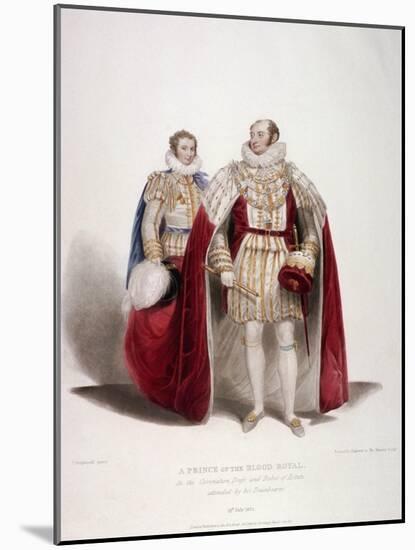 Frederick Augustus, Duke of York in the Coronation Dress and Robes of Estate, 1824-Samuel William Reynolds-Mounted Giclee Print