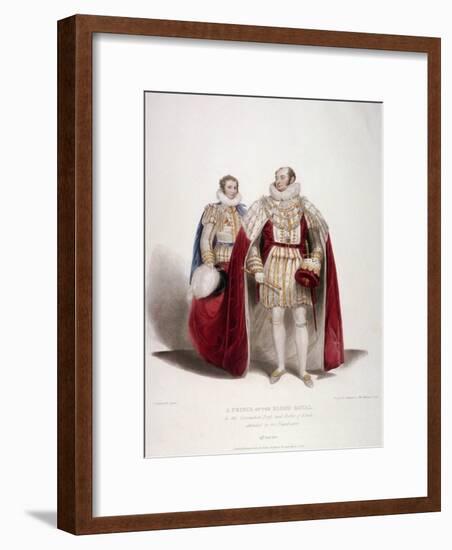 Frederick Augustus, Duke of York in the Coronation Dress and Robes of Estate, 1824-Samuel William Reynolds-Framed Giclee Print