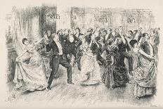 Cotillion Dancing in a Fashionable London Ballroom-Frederick Barnard-Art Print
