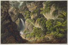 Waterfall at Shanklin, from 'The Isle of Wight Illustrated, in a Series of Coloured Views'-Frederick Calvert-Framed Giclee Print