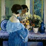 Girl in Blue, 1917-Frederick Carl Frieseke-Giclee Print