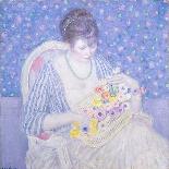 Girl in Blue, 1917-Frederick Carl Frieseke-Giclee Print