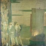 The Landing of St Patrick in Ireland, 1912-Frederick Cayley Robinson-Giclee Print