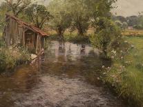 Wash-House on the Banks of the Lunain-Frederick Charles Vipont Ede-Giclee Print