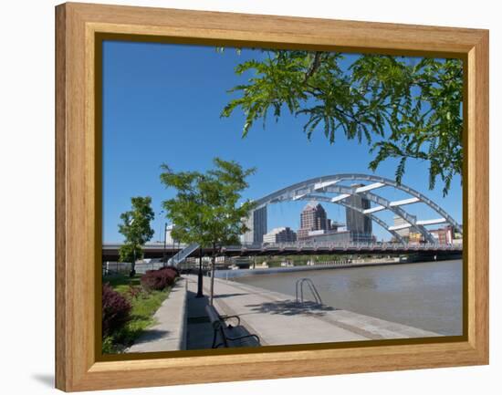 Frederick Douglas and Susan B Anthony Memorial Bridge, Genessee River, Rochester, New York, Usa-Bill Bachmann-Framed Premier Image Canvas