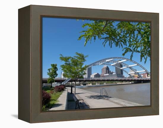 Frederick Douglas and Susan B Anthony Memorial Bridge, Genessee River, Rochester, New York, Usa-Bill Bachmann-Framed Premier Image Canvas