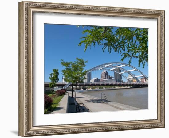 Frederick Douglas and Susan B Anthony Memorial Bridge, Genessee River, Rochester, New York, Usa-Bill Bachmann-Framed Photographic Print