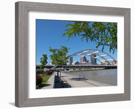 Frederick Douglas and Susan B Anthony Memorial Bridge, Genessee River, Rochester, New York, Usa-Bill Bachmann-Framed Photographic Print