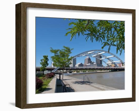 Frederick Douglas and Susan B Anthony Memorial Bridge, Genessee River, Rochester, New York, Usa-Bill Bachmann-Framed Photographic Print